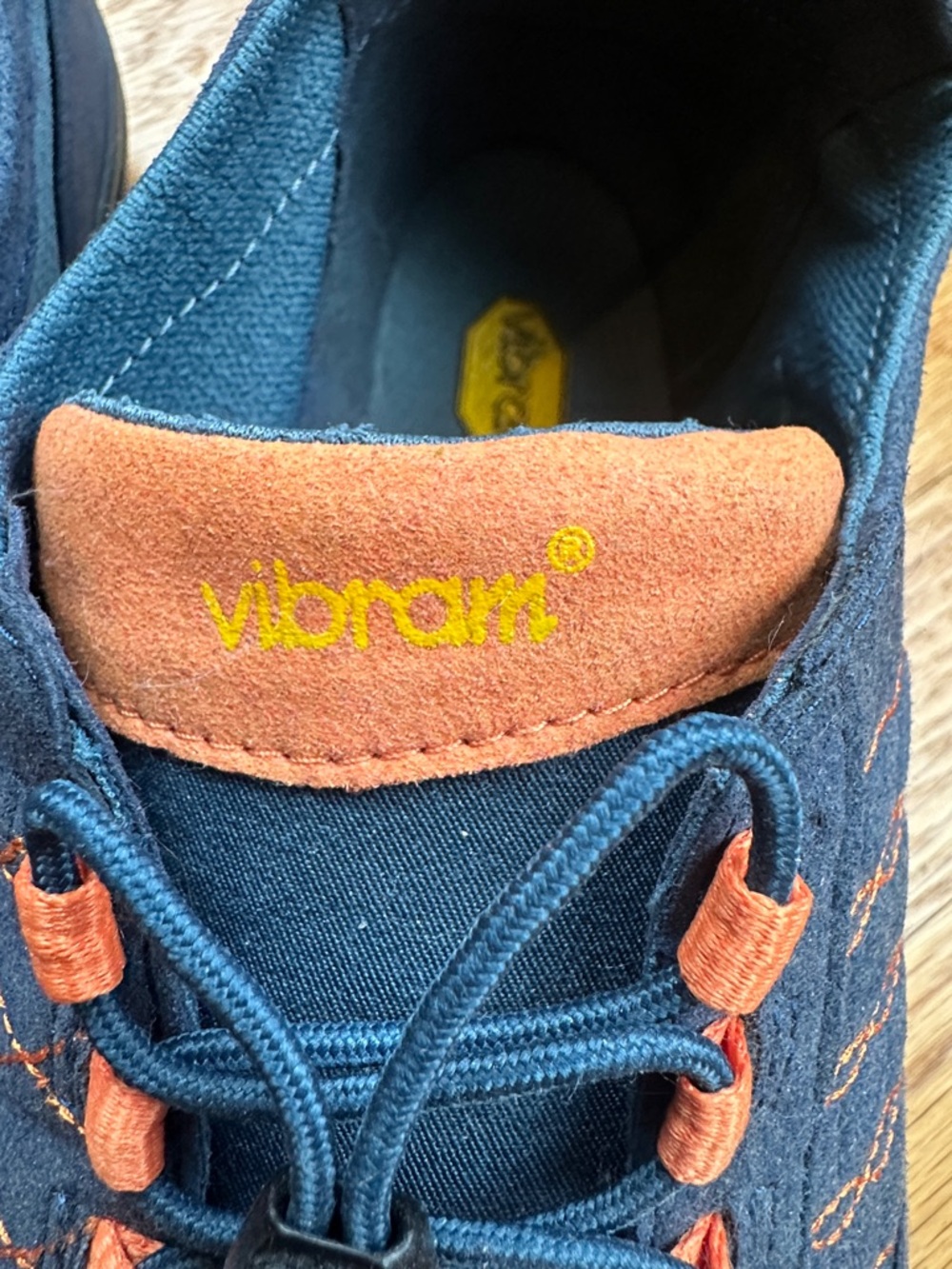 Vibram FiveFingers Navy and Orange Toe Shoes - Picture 4 of 8